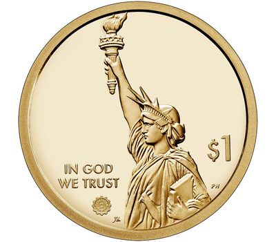  Монета 1 доллар 2022 «Яхта «Релайэнс». Род-Айленд» P (Американские инновации), фото 2 