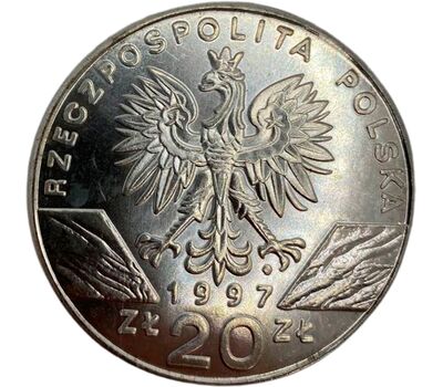  Монета 20 злотых 1997 «Жук-Рогач» Польша (копия), фото 2 