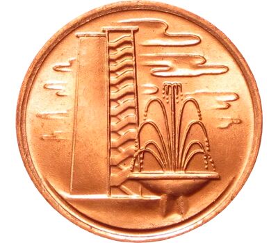  Монета 1 цент 1980 Сингапур, фото 1 