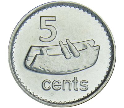  Монета 5 центов 2010 «Барабан Лали» Фиджи, фото 1 