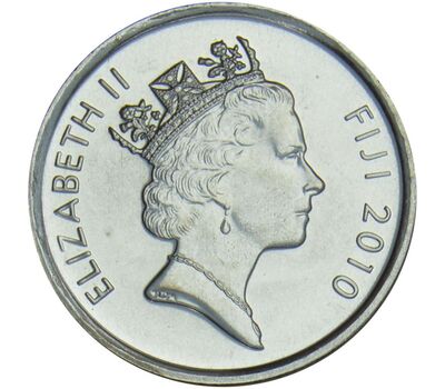  Монета 5 центов 2010 «Барабан Лали» Фиджи, фото 2 
