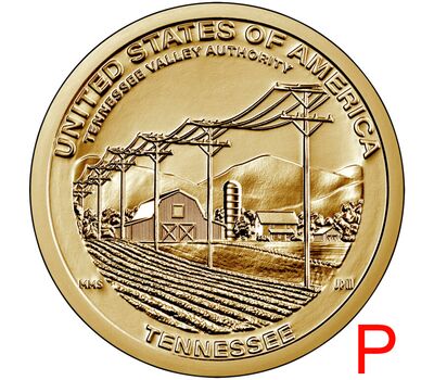  Монета 1 доллар 2022 «Администрация долины Теннесси» P (Американские инновации), фото 1 