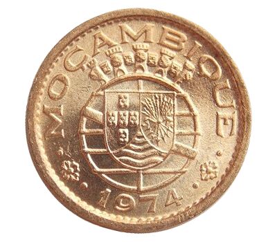  Монета 20 сентаво 1974 Мозамбик, фото 2 
