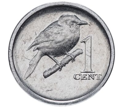  Монета 1 цент 2017 «Крапивник» Острова Кука, фото 1 