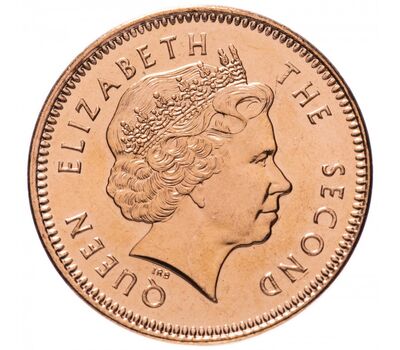  Монета 2 пенса 2004 Фолклендские Острова, фото 2 