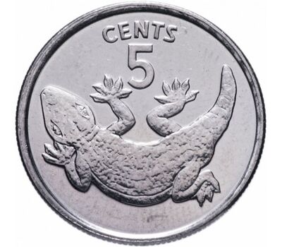  Монета 5 центов 1979 «Геккон» Кирибати, фото 1 