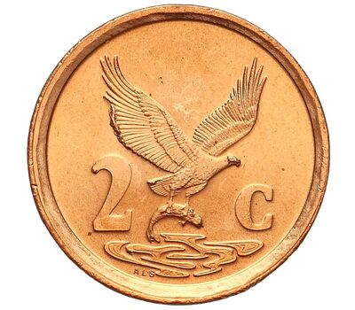  Монета 2 цента 1998 ЮАР, фото 1 