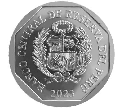 Монета 1 соль 2023 «Франсиско Хавьер де Луна Писарро» Перу, фото 2 