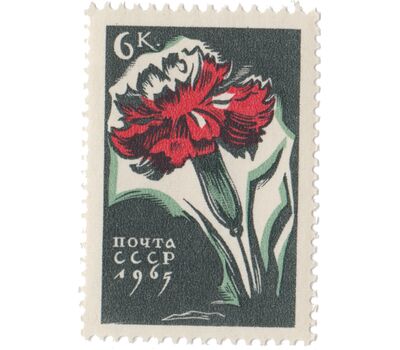  5 почтовых марок «Цветы» СССР 1965, фото 4 