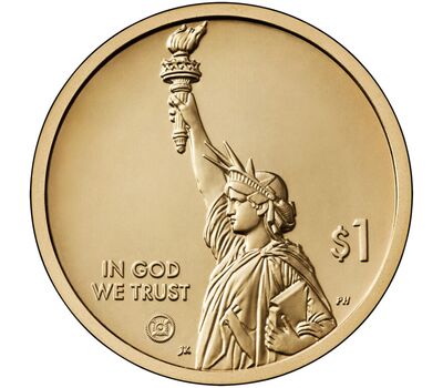  Монета 1 доллар 2024 «Ракета Сатурн V» США P (Американские инновации), фото 2 