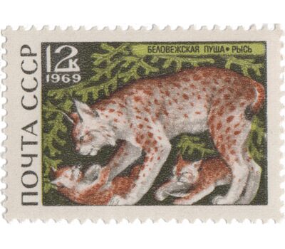  5 почтовых марок «Беловежская пуща» СССР 1969, фото 4 