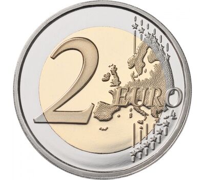  Монета 2 евро 2025 «100 лет со дня рождения словенского мультипликатора и иллюстратора Мики Мустера» Словения, фото 2 