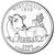  Монета 25 центов 2004 «Висконсин» (штаты США) случайный монетный двор, фото 1 