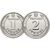  Набор монет 1 и 2 гривны 2018 «Владимир Великий» и «Ярослав Мудрый» Украина, фото 3 
