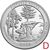  Монета 25 центов 2018 «Национальные озёрные побережья живописных камней» (41-й нац. парк США) D, фото 1 