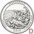  Монета 25 центов 2014 «Национальный парк Шенандоа» (22-ой нац. парк США) D, фото 1 
