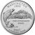  Монета 25 центов 2007 «Вашингтон» (штаты США) случайный монетный двор, фото 1 