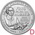  Монета 25 центов 2022 «Нина Отеро-Уоррен» (Выдающиеся женщины США) D, фото 1 